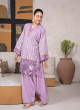iShopping - Ahlam Lavender Classic Embroidered Jacquard Banarsi 2 Piece Suit