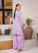 iShopping - Ahlam Lavender Classic Embroidered Jacquard Banarsi 2 Piece Suit