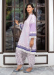 iShopping - Ahlam Lavender Lattice Embroidered Chiffon Set 3-piece