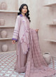 iShopping - Ahlam Lilac Lace Embroidery Raw Silk Suit 3-piece