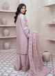 iShopping - Ahlam Lilac Lace Embroidery Raw Silk Suit 3-piece