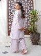 iShopping - Ahlam Lilac Prism Cotton Suit 2-Piece