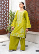 iShopping - Ahlam Lime Zeal Cotton Suit 2-Piece