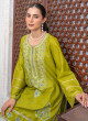 iShopping - Ahlam Lime Zeal Cotton Suit 2-Piece