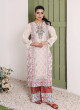iShopping - Ahlam Maroon Grace Printed Lawn Kurta 1-piece