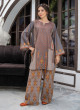 iShopping - Ahlam Mosaic Grey Printed Lawn Kurta Set 2-piece