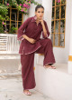 iShopping - Ahlam Mulberry Merlot Cotton Set 2-piece