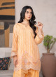 iShopping - Ahlam Mustard Embroidered Jacquard 2 Piece Suit