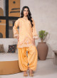 iShopping - Ahlam Mustard Embroidered Jacquard 2 Piece Suit