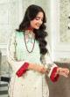 iShopping - Ahlam Olive Green & Skin Tone Printed Lawn Kurta 1-piece