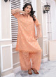 iShopping - Ahlam Peach Blossom Jackard Embroidery Suit 2-Piece