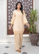 iShopping - Ahlam Peach Blossom Jackard Embroidery Suit 2-Piece