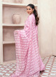 iShopping - Ahlam Peachy Petals Embroidery Raw Silk Kurta 3-piece