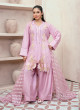 iShopping - Ahlam Peachy Petals Embroidery Raw Silk Kurta 3-piece