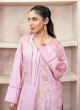 iShopping - Ahlam Peachy Petals Embroidery Raw Silk Kurta 3-piece