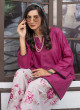iShopping - Ahlam Raspberry Meadow Printed Lawn Kurta Set 2-piece