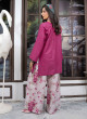 iShopping - Ahlam Raspberry Meadow Printed Lawn Kurta Set 2-piece