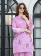 iShopping - Ahlam Rose Pink Elegant Printed Lawn Kurta 1-piece