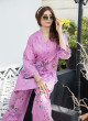 iShopping - Ahlam Rose Pink Elegant Printed Lawn Kurta 1-piece
