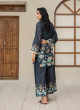 iShopping - Ahlam Royal Blue Elegant Tunic Printed Lawn Kurta 1-piece