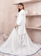iShopping - Ahlam Sapphire Sky Embroidery Raw Silk Kurta 3-piece
