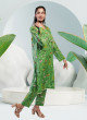 iShopping - Ahlam Soft Cambric Stitched Pastel Green CO-ORD Set