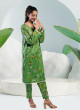 iShopping - Ahlam Soft Cambric Stitched Pastel Green CO-ORD Set