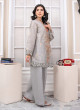 iShopping - Ahlam Steel Sunset Jackard Embroidery Suit 2-Piece