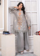 iShopping - Ahlam Steel Sunset Jackard Embroidery Suit 2-Piece