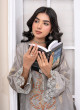 iShopping - Ahlam Steel Sunset Jackard Embroidery Suit 2-Piece