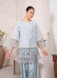 iShopping - Ahlam Vintage Slate Jacquard Embroidered Printed 2 Piece Suit