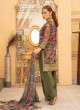iShopping - Ahlam Zeyora Embroidered Printed Silk Suit 3-piece