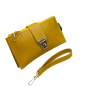 iShopping - RG Shop 3 Zipper Luxury Wallet For Women-Yellow