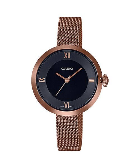 iShopping - Casio Rose Gold Mesh Watch For Women (LTP-E154MR-1A)