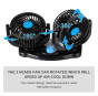 iShopping - G-Mart 12V Car Auto Air Cooling Dual Head Fans