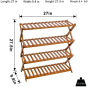 iShopping - Q-H Mart 4 Tier Folding Flower Pots Rack