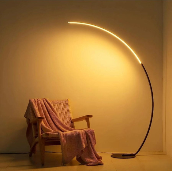 iShopping - Zeki Decor Elegant 67'' LED Floor Lamp with Flexible Arc Design