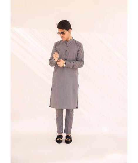 iShopping - Elegance Republic Cotton Kurta Trouser Gray Charm (1005)