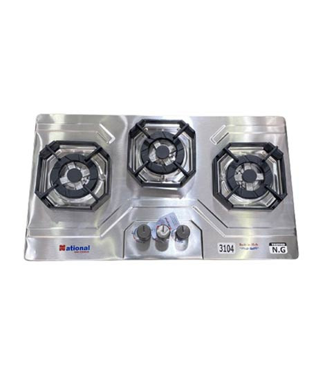 iShopping - Stainless Steel 3 Burners NG Gas Hob (3104)
