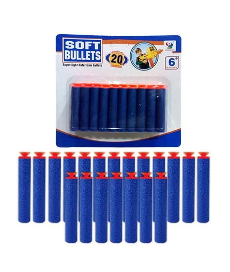 iShopping - Soft Dart Stick-On Foam Nerf Refill Bullets 20 pcs Blue (PX-10509)