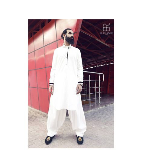 iShopping - Elegance Republic Kameez Shalwar Pale White (1050)