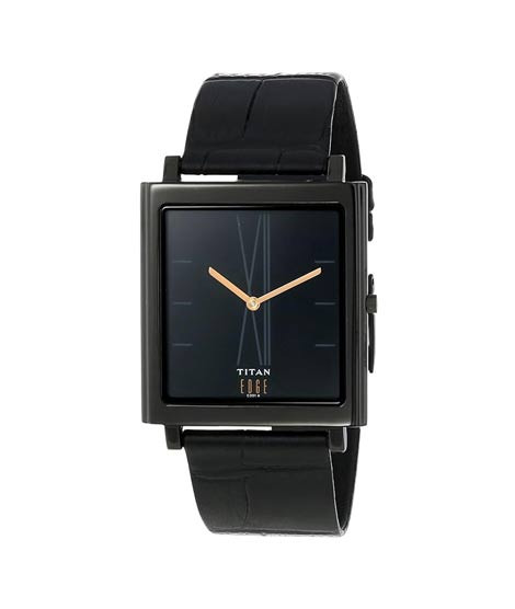 iShopping - Titan Edge Analog Men's Watch - Black (1518NL01)