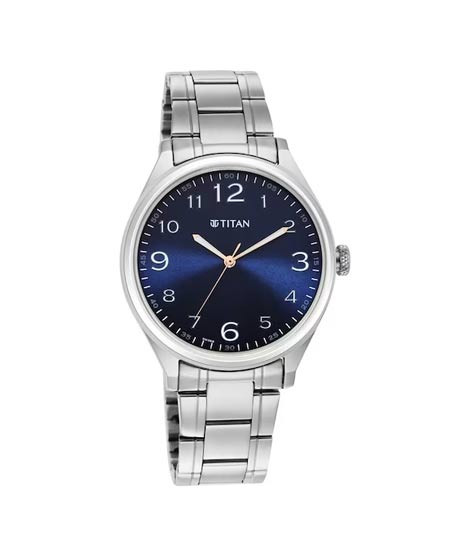 iShopping - Titan Trendsetters Collection Analog Men's Watch - Silver (1802SM05)