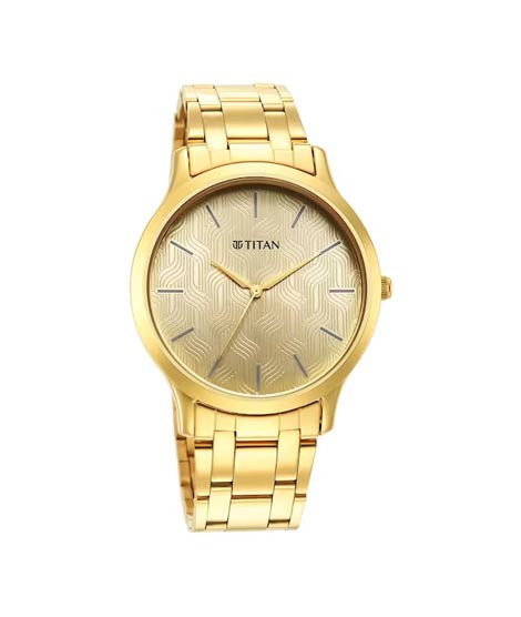 iShopping - Titan Karishma Radiance Collection Analog Men's Watch - Golden (1825YM03)