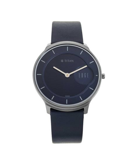 iShopping - Titan Edge Analog Men's Watch - Blue (1843QL01)