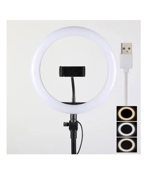 iShopping - 26CM LED Selfie Ring Light with Ball Head & Mobile Holder