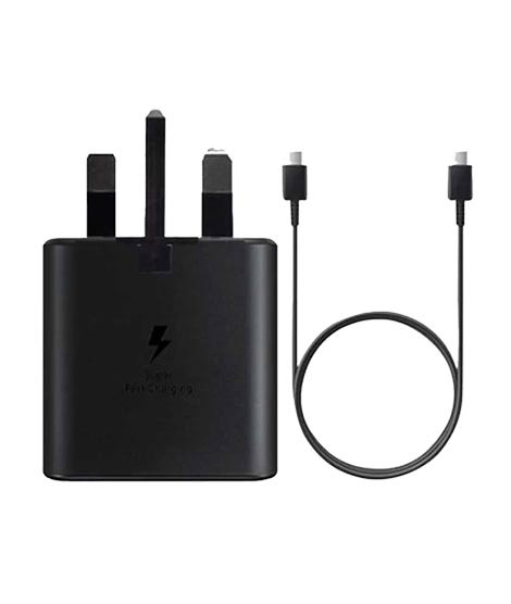 iShopping - Samsung 45w 3 Pin Power Adapter With 1.8m Type C Cable - Black
