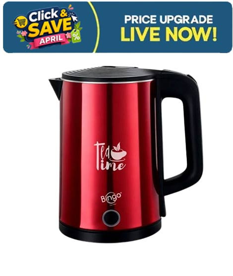 iShopping - Bingo 1.8L Double Wall Kettle Red - (EK-857)