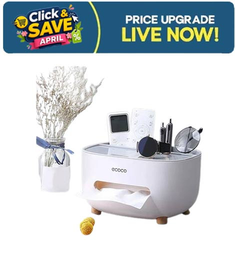 iShopping - Matrix Tissue Box with Multifunctional Holder