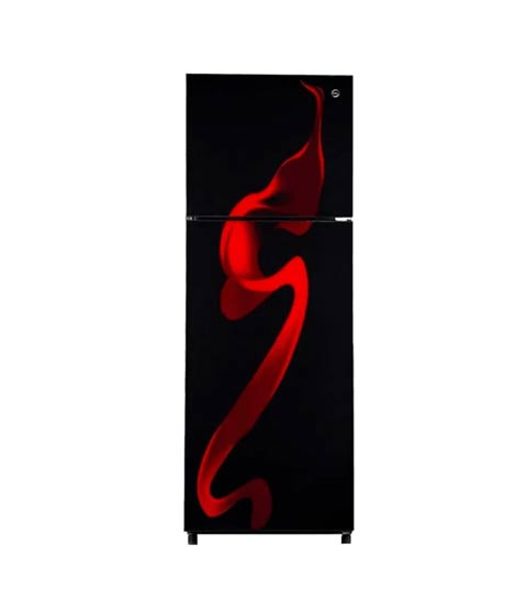 iShopping - PEL Glass Door Freezer-On-Top Refrigerator 11 Cu Ft Red Blaze (PRGD-6370)
